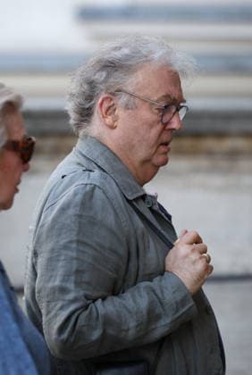 French Singer and pianist Marie-Paule Belle Funeral - Paris Dominique Besnehard arriving at the funeral ceremony for French singer and pianist Marie-Paule Belle at Saint Roch church in Paris, France on August 3, 2026. She died from breast cancer at age 80 on July 25, 2026, in Neuilly-sur-Seine. She was best known for her 1976 hit song La Parisienne ». Photo by Raphael Lafargue ABACAPRESS.COM Paris Ile-de-France France  Copyright: xLafarguexRaphael ABACAx