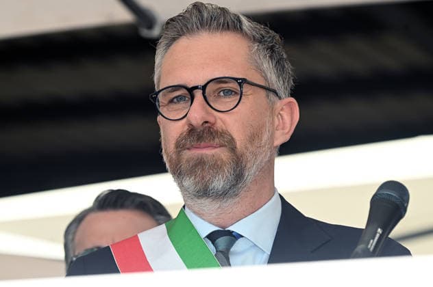 August 2, 2026, Bologna, Italia, Italy: Mayor of Bologna Matteo Lepore during the demonstration for the 46th anniversary of the Bologna massacre, Bologna, 02 08 2026 Bologna Italy  - ZUMAa289 20260802_zia_a289_098 Copyright: xAleandroxBiagiantix xAgfx