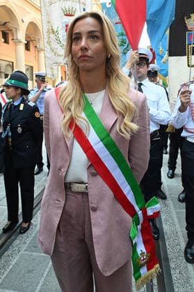 August 2, 2026, Bologna, Italia, Italy: Genoa Mayor Silvia Salis during the demonstration marking the 46th anniversary of the Bologna massacre, Bologna, 02 08 2026 Bologna Italy  - ZUMAa289 20260802_zia_a289_100 Copyright: xAleandroxBiagiantix xAgfx