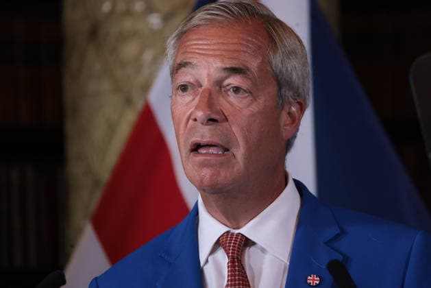 . 03 08 2026. London, United Kingdom. Reform UK Press Conference. Reform UK hold press conference in Westminster with party leader Nigel Farage and Zia Yusuf.  xMartynxWheatleyx xi-Imagesx IIM-26936-0008