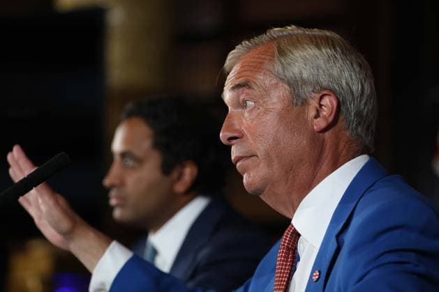 August 3, 2026, London, England, United Kingdom: Reform UK Leader NIGEL FARAGE speaks during a press conference at the Royal Horseguards Hotel in London, where Reform UK announced its proposed Operation Fortress plan aimed at tackling small boat crossings by deploying the Royal Navy. London United Kingdom  - ZUMAa279 20260803_zsp_a279_026 Copyright: xZeynepxDemirxAslimx