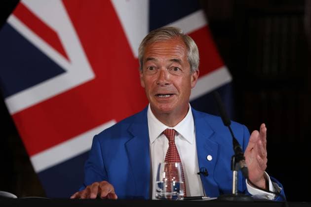 August 3, 2026, London, England, United Kingdom: Reform UK Leader NIGEL FARAGE speaks during a press conference at the Royal Horseguards Hotel in London, where Reform UK announced its proposed Operation Fortress plan aimed at tackling small boat crossings by deploying the Royal Navy. London United Kingdom  - ZUMAa279 20260803_zsp_a279_031 Copyright: xZeynepxDemirxAslimx