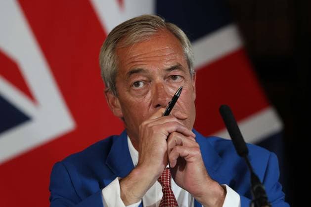 August 3, 2026, London, England, United Kingdom: Reform UK Leader NIGEL FARAGE speaks during a press conference at the Royal Horseguards Hotel in London, where Reform UK announced its proposed Operation Fortress plan aimed at tackling small boat crossings by deploying the Royal Navy. London United Kingdom - ZUMAa279 20260803_zsp_a279_033 Copyright: xZeynepxDemirxAslimx