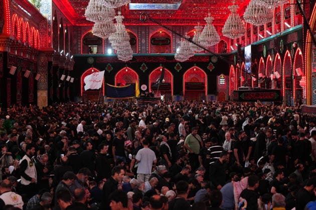 Arbaeen commemorations held in Iraq KARBALA, IRAQ - AUGUST 3: Thousands of pilgrims attend the Arbaeen commemorations marking the 40th day after the martyrdom of Imam Hussein, the grandson of the Prophet Muhammad, and his 72 companions, visited the Imam Hussein Shrine visiting in Karbala, Iraq, on August 3, 2026. Murtadha Al-Sudani Anadolu Karbala Iraq. Editorial use only. Please get in touch for any other usage.  Copyright: x2026xAnadoluxMurtadhaxAl-Sudanix