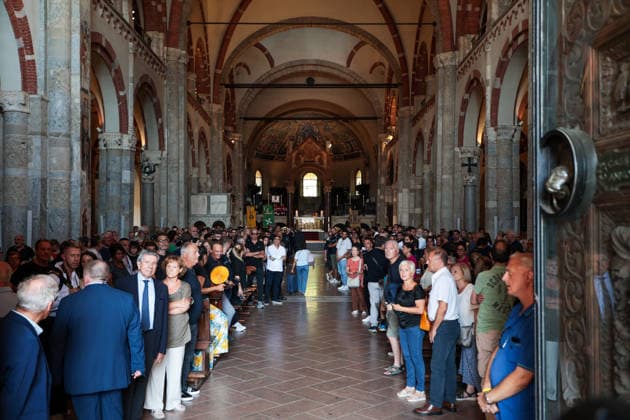 IPA87213250 - Milan: Don Mazzi™s Funeral at the Basilica of Sant™Ambrogio  Copyright: xFrancescoxEnriquezx xPoolxEnriquezxPiaggesix 87213250