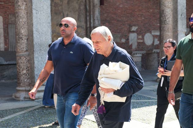 IPA87213252 - Milan: Don Mazzi™s Funeral at the Basilica of Sant™Ambrogio  Copyright: xFrancescoxEnriquezx xPoolxEnriquezxPiaggesix 87213252
