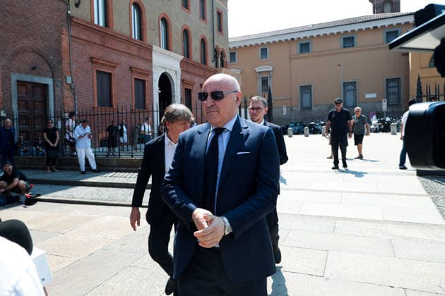 IPA87213264 - Milan: Don Mazzi™s Funeral at the Basilica of Sant™Ambrogio. Pictured: Giuseppe Marotta  Copyright: xFrancescoxEnriquezx xPoolxEnriquezxPiaggesix 87213264
