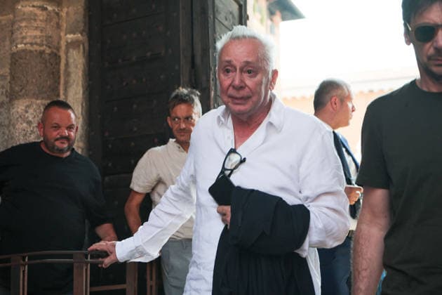 IPA87213270 - Milan: Don Mazzi™s Funeral at the Basilica of Sant™Ambrogio. Pictured: Lele Mora  Copyright: xFrancescoxEnriquezx xPoolxEnriquezxPiaggesix 87213270