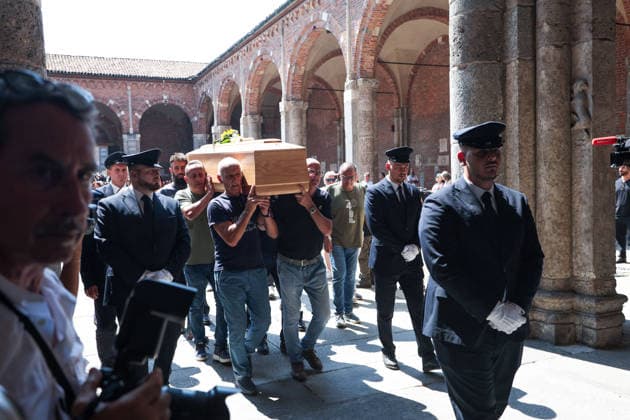 IPA87213510 - Milan: Don Mazzi™s Funeral at the Basilica of Sant™Ambrogio  Copyright: xFrancescoxEnriquezx xPoolxEnriquezxPiaggesix 87213510
