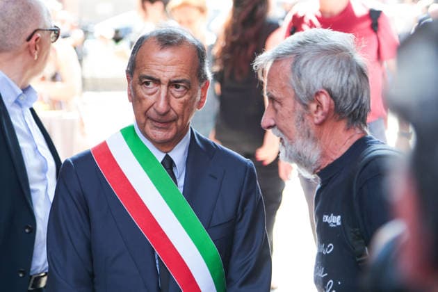IPA87213538 - Milan: Don Mazzi™s Funeral at the Basilica of Sant™Ambrogio. Pictured: Mayor Beppe Sala  Copyright: xFrancescoxEnriquezx xPoolxEnriquezxPiaggesix 87213538