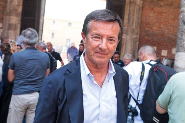 IPA87213547 - Milan: Don Mazzi™s Funeral at the Basilica of Sant™Ambrogio. Pictured: Giorgio Gori  Copyright: xFrancescoxEnriquezx xPoolxEnriquezxPiaggesix 87213547