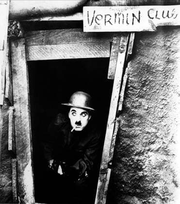 Shoulder Arms, 1918 Charlie Chaplin Shoulder Arms 20 October 1918 Charlot soldat Gewehr über! Character(s): Director: Charles Chaplin SST76454 Allstar Picture Library Ltd CHARLES CHAPLIN PRODUCTIONS **Warning** This Photograph is for editorial use only and is the copyright of CHARLES CHAPLIN PRODUCTIONS and or the Photographer assigned by the Film or Production Company & can only be reproduced by publications in conjunction with the promotion of the above Film. A Mandatory Credit To CHARLES CHAPLIN PRODUCTIONS is required. The Photographer should also be credited when known. No commercial use can be granted without written authority from the Film Company. Copyright: xCHARLESxCHAPLINxPRODUCTIONSx