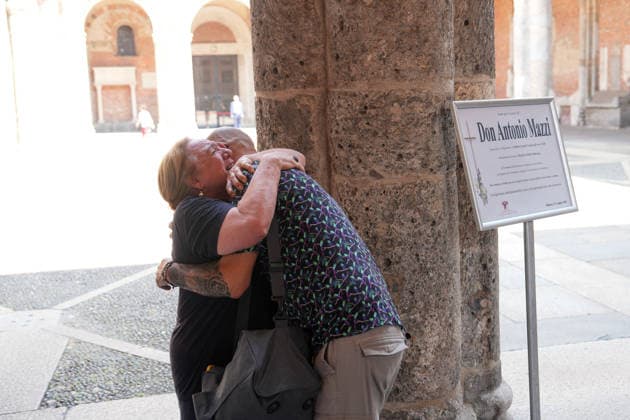 IPA87213887 - Milan: Don Mazzi™s Funeral at the Basilica of Sant™Ambrogio  Copyright: xDuilioxPiaggesix xPoolxEnriquezxPiaggesix 87213887