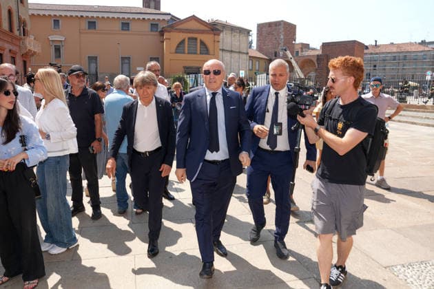 IPA87213949 - Milan: Don Mazzi™s Funeral at the Basilica of Sant™Ambrogio In the photo: Giuseppe Marotta  Copyright: xDuilioxPiaggesix xPoolxEnriquezxPiaggesix 87213949