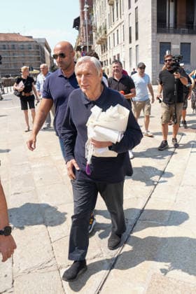 IPA87213966 - Milan: Don Mazzi™s Funeral at the Basilica of Sant™Ambrogio In the photo: Don Luigi Ciotti  Copyright: xDuilioxPiaggesix xPoolxEnriquezxPiaggesix 87213966