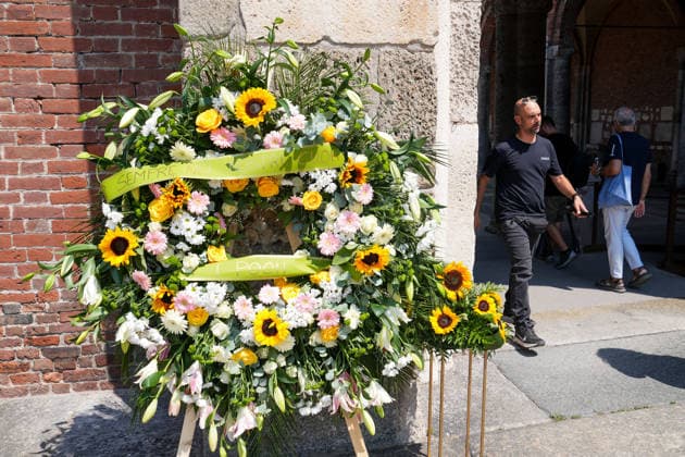 IPA87214110 - Milan: Don Mazzi™s Funeral at the Basilica of Sant™Ambrogio  Copyright: xDuilioxPiaggesix xPoolxEnriquezxPiaggesix 87214110