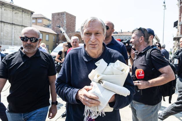 IPA87214162 - Milan: Don Mazzi™s Funeral at the Basilica of Sant™Ambrogio In the photo: Don Luigi Ciotti  Copyright: xFrancescoxEnriquezx xPoolxEnriquezxPiaggesix 87214162