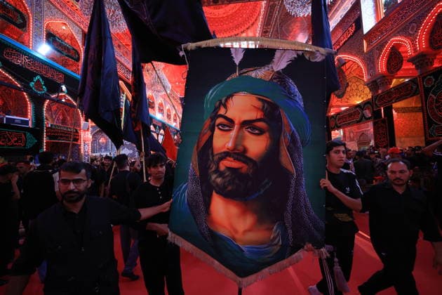 Arbaeen commemorations continue in Karbala KARBALA, IRAQ - AUGUST 3, 2026: Pilgrims gather at the shrines of Imam Hussein and his brother Abbas during the Arbaeen commemorations in Karbala, Iraq, on August 3, 2026. Local and foreign visitors continued to arrive in the holy city to mark Arbaeen, the 40th day after the martyrdom of Prophet Muhammad s grandson Imam Hussein and his 72 companions in the Battle of Karbala. Murtadha Al-Sudani Anadolu Karbala Iraq. Editorial use only. Please get in touch for any other usage.  Copyright: x2026xAnadoluxMurtadhaxAl-Sudanix