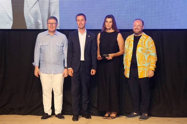 First edition of the Mallorca, Land of Honour awards Marúa Eugenia Yagüe, Mariángel Alcázar, the Minister for Tourism, Guillem Ginard, Michael Douglas, the President of the Consell de Mallorca, Llorenç Galmés, Rosario Nadal, Pablo Erroz and Norma Duval during the first edition of the Mallorca, Land of Honour awards, on 3 August 2026, in Mallorca (Balearic Islands, Spain). These awards were established to recognise various figures for their careers and their connection to the island. ********** 3 AUGUST 2026 Raúl Terrel Europa Press 08 03 2026. 03 Aug 2026 Pictured: The Mayor of Valldemossa, Nadal Torres, the Regional Minister for Tourism, Guillem Ginard, the President of the Consell de Mallorca, Llorenç Galmés, and Rosario Nadal  Copyright: xThexMegaxAgencyxEuropaxPressx xMEGAx