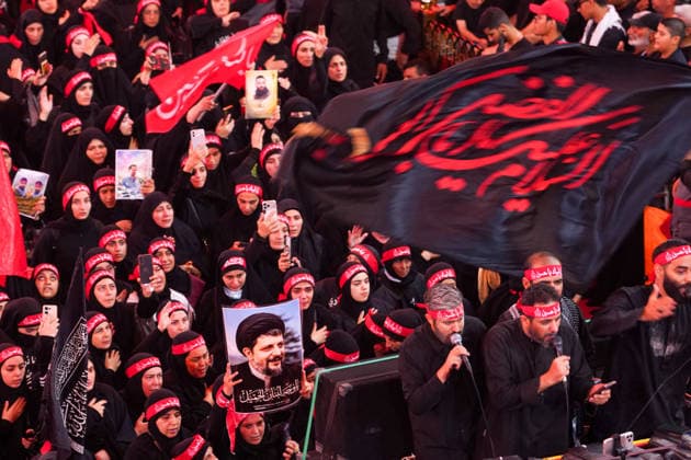 Thousands attend Arbaeen ceremonies in Karbala KARBALA, IRAQ - AUGUST 03: Thousands of people takesw part in Arbaeen commemorations marking the 40th day after the martyrdom of Prophet Muhammad s grandson Imam Hussein and his 72 companions in Karbala, Iraq, on August 3, 2026. Despite large crowds, local and foreign visitors reached the Imam Hussein Shrine to offer prayers and pay their respects. Karar Essa Anadolu Karbala Iraq. Editorial use only. Please get in touch for any other usage.  Copyright: x2026xAnadoluxKararxEssax