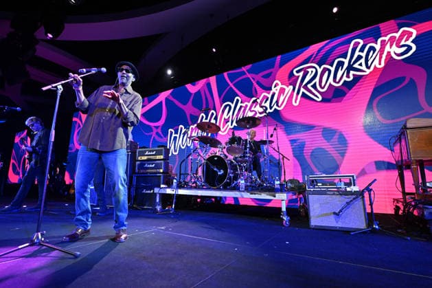 July 31, 2026 - Orlando, Florida, U.S. - Singer Greg Walker of the World Classic Rockers performs in Orlando, Florida on July 31,2026. The band is made up of musician that played with legendary rock bands such as Steppenwolf, Journey, Lynyrd Skynyrd and Santana. Orlando USA  - ZUMAbk3_ 20260803_zaf_bk3_026 Copyright: xDavidxBeckerx