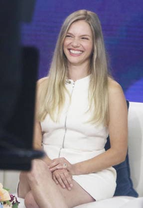 New York August 03, 2026. Tracy Spiridakos on Today Show to talk about Anna Pigeon in New York. August 03, 2026. Copyright: xRWx