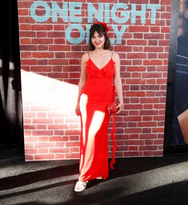 Alexandra Dieck arrives on the red carpet at the One Night Only New York Premiere at SVA Theater on Monday, August 3, 2026 in New York City.  NYP20260803136 JOHNxANGELILLO
