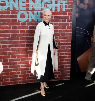 Maye Musk arrives on the red carpet at the One Night Only New York Premiere at SVA Theater on Monday, August 3, 2026 in New York City.  NYP20260803123 JOHNxANGELILLO