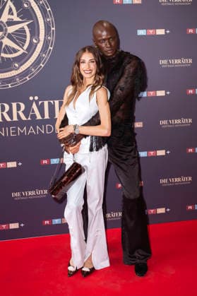 Cathy Hummels und Papis Loveday bei der Premiere der 4. Staffel der RTL Reality-Spielshow Die Verräter - Vertraue Niemandem! im Cinenova. Köln, 03.08.2026 *** Cathy Hummels and Papis Loveday at the premiere of Season 4 of the RTL reality game show *Die Verräter: Vertraue Niemandem* at Cinenova in Cologne, August 3, 2026 Foto:xT.xNgox xFuturexImagex verraeter_6807