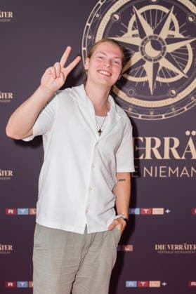 Gabriel Kelly bei der Premiere der 4. Staffel der RTL Reality-Spielshow Die Verräter - Vertraue Niemandem! im Cinenova. Köln, 03.08.2026 *** Gabriel Kelly at the premiere of Season 4 of the RTL reality game show *Die Verräter: Vertraue Niemandem* at Cinenova in Cologne, August 3, 2026 Foto:xT.xNgox xFuturexImagex verraeter_6813