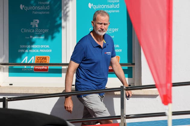 King Felipe arrives at the marina in Palma de Mallorca to participate in the Copa del Rey Mapfre King Felipe VI upon his arrival at the marina to participate in the Copa del Rey Mapfre, on August 4, 2026, in Palma de Mallorca, Spain KING REGATTAS MARINA SAILING CUP Raú Palma de Mallorca Palma de Mallorca, Spain  Copyright: xRaulxTerrelx 7701078