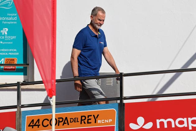 King Felipe arrives at the marina in Palma de Mallorca to participate in the Copa del Rey Mapfre King Felipe VI upon his arrival at the marina to participate in the Copa del Rey Mapfre, on August 4, 2026, in Palma de Mallorca, Spain KING REGATTAS MARINA SAILING CUP Raú Palma de Mallorca Palma de Mallorca, Spain  Copyright: xRaulxTerrelx 7701079