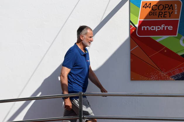 King Felipe arrives at the marina in Palma de Mallorca to participate in the Copa del Rey Mapfre King Felipe VI upon his arrival at the marina to participate in the Copa del Rey Mapfre, on August 4, 2026, in Palma de Mallorca, Spain KING REGATTAS MARINA SAILING CUP Raú Palma de Mallorca Palma de Mallorca, Spain  Copyright: xRaulxTerrelx 7701081
