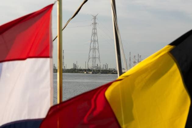 Illustration picture shows the new pilar of the BRABO III project pictured during the launch of the Brabo project and the signing of a cooperation agreement between Elia and TenneT, who both operate the electricity transmission network in Belgian and in the Netherlands, Tuesday 04 August 2026.  JAMESxARTHURxGEKIERE 182727059