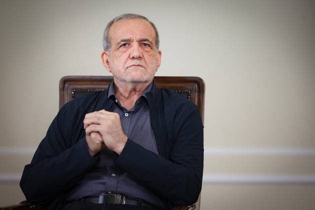 August 4, 2026, Tehran, Iran: Iranian President MASOUD PEZESHKIAN speaks during an interview in Tehran. Tehran Iran - ZUMAi98_ 20260804_zih_i98_007 Copyright: xIranianxPresidencyx