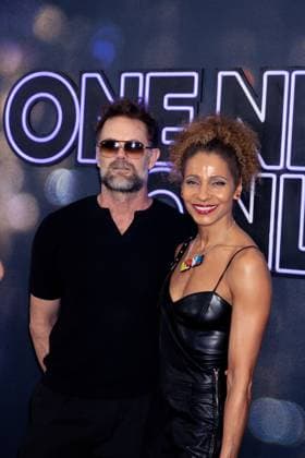 Garret Dilahunt, Michelle Hurd at arrivals for ONE NIGHT ONLY Premiere, SVA (School for the Visual Arts) Theatre, New York, NY, August 03, 2026. Photo By: Ryan Billings Everett Collection ONE NIGHT ONLY Premiere PUBLICATIONXNOTxINxCANxCHNxFRAxITAxJPNxNORxPOLxRUSxESPxUKxUSA