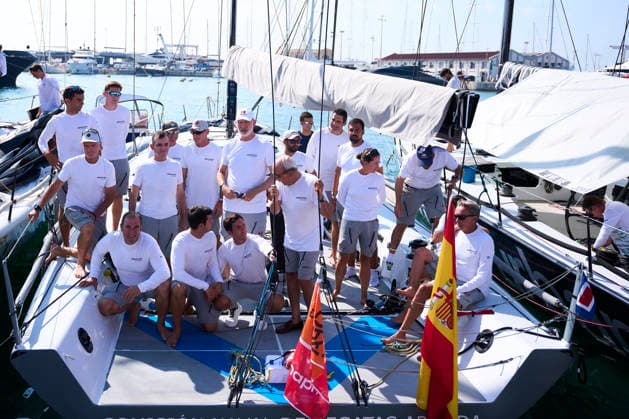 04-08-2026 King Felipe VI of Spain during 44th Copa del Rey MAPFRE Sailing Cup, day 1 in Palma, Spain . The Spanish Navy sailing yacht Hispania races in the 44th Copa del Rey MAPFRE Sailing Cup, replacing the Aifos, the yacht King Felipe VI has raced for nearly 20 years. No Spain Â  Copyright: xPPEx