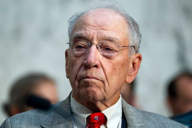 Chair of the Senate Judiciary Committee Sen. Chuck Grassley, R-IA, attends a Senate Judiciary Committee business meeting to vote on Acting Attorney General Todd Blanche s nomination to be Attorney General at the U.S. Capitol in Washington, DC on Tuesday, August 4, 2026. Blanche s nomination had been held up over concerns from Sen. John Cornyn, R-TX, and Sen. Thom Tillis, R-NC, but they reached a deal to end the standoff after Blanche agreed to withhold President Donald Trump s $1.8 billion anti-weaponization fund.  WAP20260804306 BONNIExCASH