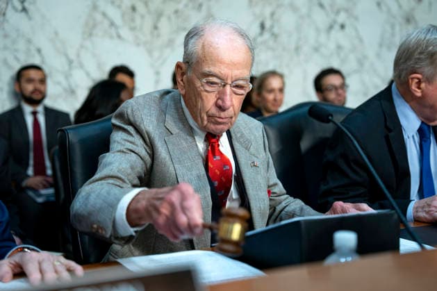 Chair of the Senate Judiciary Committee Sen. Chuck Grassley, R-IA, gavels in ahead of a Senate Judiciary Committee business meeting to vote on Acting Attorney General Todd Blanche s nomination to be Attorney General at the U.S. Capitol in Washington, DC on Tuesday, August 4, 2026. Blanche s nomination had been held up over concerns from Sen. John Cornyn, R-TX, and Sen. Thom Tillis, R-NC, but they reached a deal to end the standoff after Blanche agreed to withhold President Donald Trump s $1.8 billion anti-weaponization fund.  WAP20260804320 BONNIExCASH