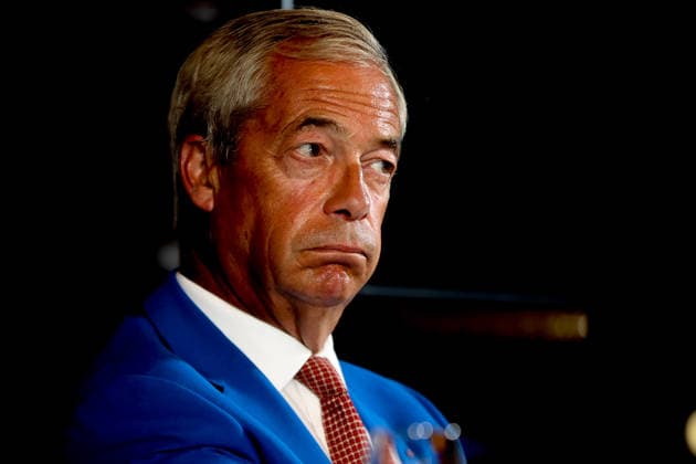 August 3, 2026, London, United Kingdom: Reform UK leader Nigel Farage during the launch of Operation Fortress at the party s press conference. London United Kingdom  - ZUMAs197 20260803_aaa_s197_146 Copyright: xDinendraxHariax