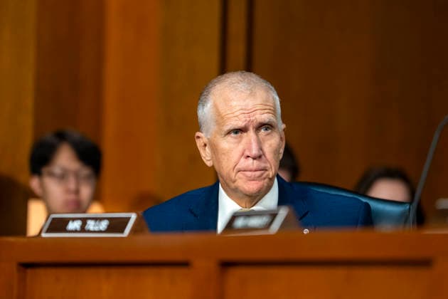 Sen. Thom Tillis, R-NC, attends a Senate Judiciary Committee business meeting to vote on Acting Attorney General Todd Blanche s nomination to be Attorney General at the U.S. Capitol in Washington, DC on Tuesday, August 4, 2026. Blanche s nomination had been held up over concerns from Sen. John Cornyn, R-TX, and Tillis, but they reached a deal to end the standoff after Blanche agreed to withhold President Donald Trump s $1.8 billion anti-weaponization fund. The committee voted 12-10 on party lines to advance his nomination.  WAP20260804337 BONNIExCASH