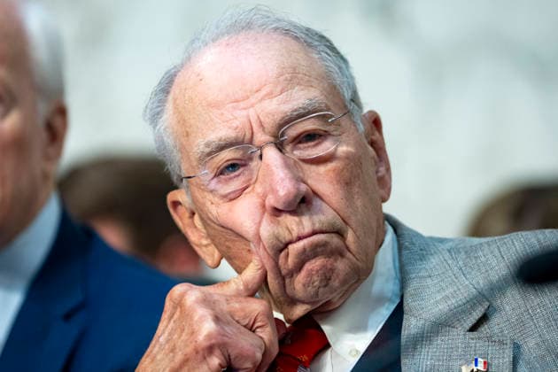 Chair of the Senate Judiciary Committee Chuck Grassley, R-IA, attends a Senate Judiciary Committee business meeting to vote on Acting Attorney General Todd Blanche s nomination to be Attorney General at the U.S. Capitol in Washington, DC on Tuesday, August 4, 2026. .Blanche s nomination had been held up over concerns from Sen. John Cornyn, R-TX, and Sen. Thom Tillis, R-NC, but they reached a deal to end the standoff after Blanche agreed to withhold President Donald Trump s $1.8 billion anti-weaponization fund. The committee voted 12-10 on party lines to advance his nomination.  WAP20260804334 BONNIExCASH