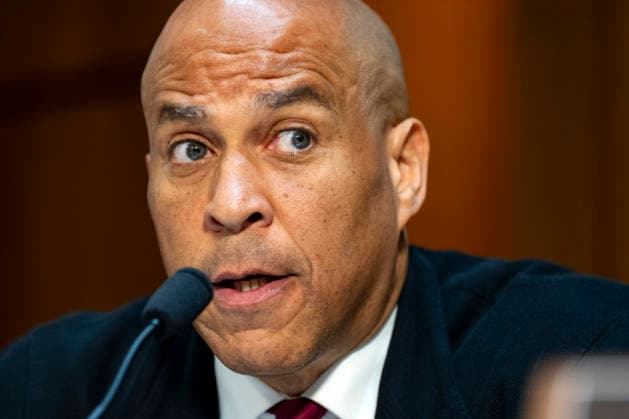 Sen. Cory Booker, D-NJ, votes no during a Senate Judiciary Committee business meeting to vote on Acting Attorney General Todd Blanche s nomination to be Attorney General at the U.S. Capitol in Washington, DC on Tuesday, August 4, 2026. Blanche s nomination had been held up over concerns from Sen. John Cornyn, R-TX, and Sen. Thom Tillis, R-NC, but they reached a deal to end the standoff after Blanche agreed to withhold President Donald Trump s $1.8 billion anti-weaponization fund. The committee voted 12-10 on party lines to advance his nomination.  WAP20260804339 BONNIExCASH