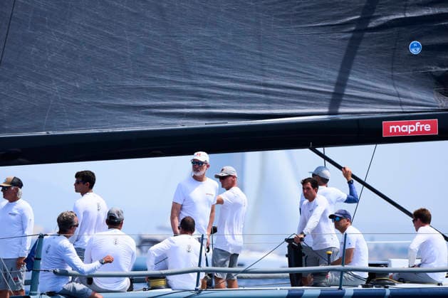 August 4, 2026, Bahia De Palma, Balearic Islands, Spain: King Felipe VI of Spain competes on board of Ã¢â‚¬ËœHispaniaÃ¢â‚¬â ¢ during 44th Copa del Rey MAPFRE Sailing Cup, day 1 at Real Club Nautico de Palma on August 4, 2026 in Bahia de Palma, Spain .The Spanish Navy sailing yacht Ã¢â‚¬ËœHispaniaÃ¢â‚¬â ¢ races in the 44th Copa del Rey MAPFRE Sailing Cup, replacing the Aifos, the yacht King Felipe VI has raced for nearly 20 years Bahia De Palma Spain  - ZUMAg15_ 20260804_zaf_g15_062 Copyright: xJackxAbuinx