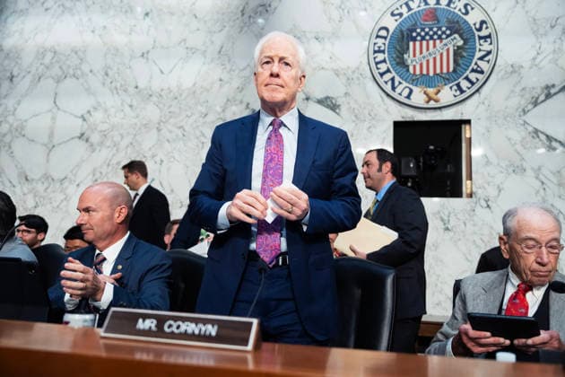 Todd Blanche Mark Up TW UNITED STATES - AUGUST 4: Sen. John Cornyn, R-Texas, attends the Senate Judiciary Committee mark up on the nomination of Todd Blanche to be attorney general, in Hart building on Tuesday, August 4, 2026. (Tom Williams CQ Roll Call) Washington DC United States EDITORIAL USE ONLY Copyright: x2026xCQ-RollxCall,xInc.x TomxWilliamsx rollcallpix172354