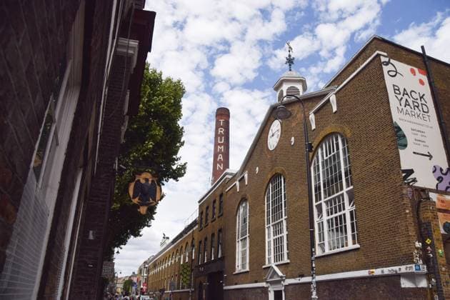 August 4, 2026, London, United Kingdom: General view of the Truman Brewery chimney as the redevelopment of the former brewery in Brick Lane is approved..The controversial plan for the new development includes a data centre, alongside offices, apartments and other spaces, and has been opposed by the Tower Hamlets council and local campaigners. London United Kingdom - ZUMAs197 20260804_aaa_s197_025 Copyright: xVukxValcicx
