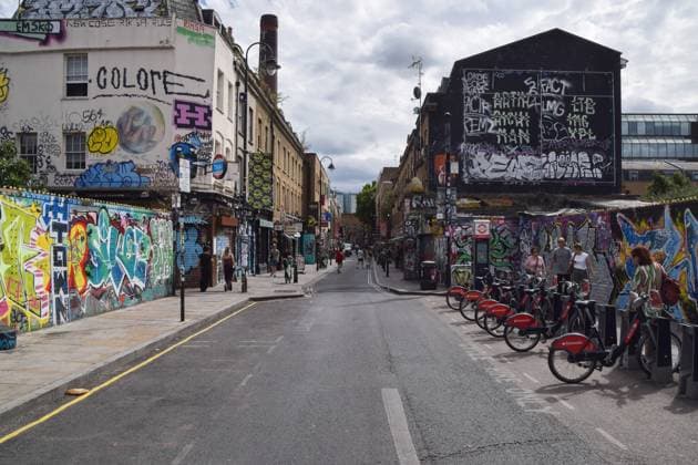 August 4, 2026, London, United Kingdom: General view of Brick Lane and the Truman Brewery chimney as the redevelopment of the former brewery is approved..The controversial plan for the new development includes a data centre, alongside offices, apartments and other spaces, and has been opposed by the Tower Hamlets council and local campaigners. London United Kingdom - ZUMAs197 20260804_aaa_s197_026 Copyright: xVukxValcicx