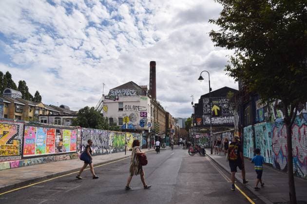August 4, 2026, London, United Kingdom: General view of Brick Lane and the Truman Brewery chimney as the redevelopment of the former brewery is approved..The controversial plan for the new development includes a data centre, alongside offices, apartments and other spaces, and has been opposed by the Tower Hamlets council and local campaigners. London United Kingdom - ZUMAs197 20260804_aaa_s197_028 Copyright: xVukxValcicx