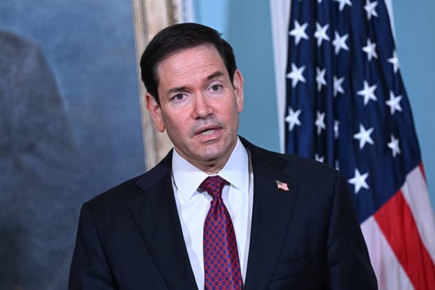 US Secretary of State Marco Rubio and Paraguayan Foreign Minister sign civil nuclear MOU WASHINGTON, D.C., UNITED STATES - AUGUST 04: U.S. Secretary of State Marco Rubio speaks after signing a Memorandum of Understanding (MOU) on Strategic Civil Nuclear Cooperation with Paraguayan Foreign Minister Ruben Ramírez Lezcano in the Treaty Room at the U.S. Department of State in Washington, D.C., on August 4, 2026. Mehmet Eser Anadolu Washington United States. Editorial use only. Please get in touch for any other usage.  Copyright: x2026xAnadoluxMehmetxEserx