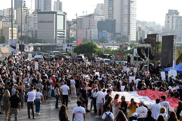 6th anniversary of Beirut Port explosion commemorated BEIRUT, LEBANON - AUGUST 04: People attend a commemoration ceremony in front of the memorial listing the names of those who lost their lives in the Beirut Port explosion, marking the sixth anniversary of the blast in Beirut, Lebanon on August 04, 2026. Houssam Shbaro Anadolu Beirut Lebanon. Editorial use only. Please get in touch for any other usage.  Copyright: x2026xAnadoluxHoussamxShbarox